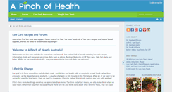 Desktop Screenshot of apinchofhealth.com