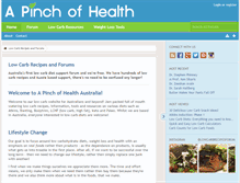 Tablet Screenshot of apinchofhealth.com